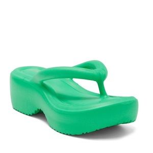 NWT Jeffrey Campbell Sun-Gaze Platform Floaty Jellies Sandal in Green
